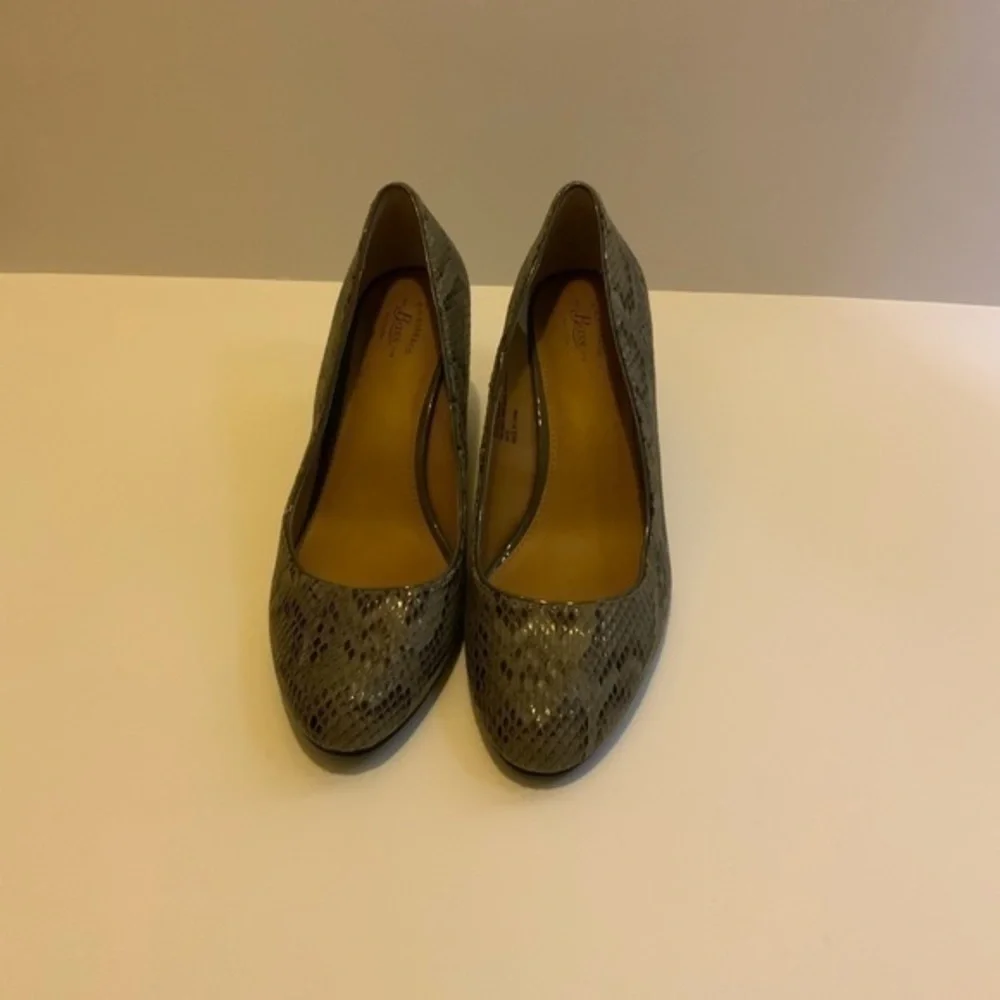 GH Bass snake print style wedges